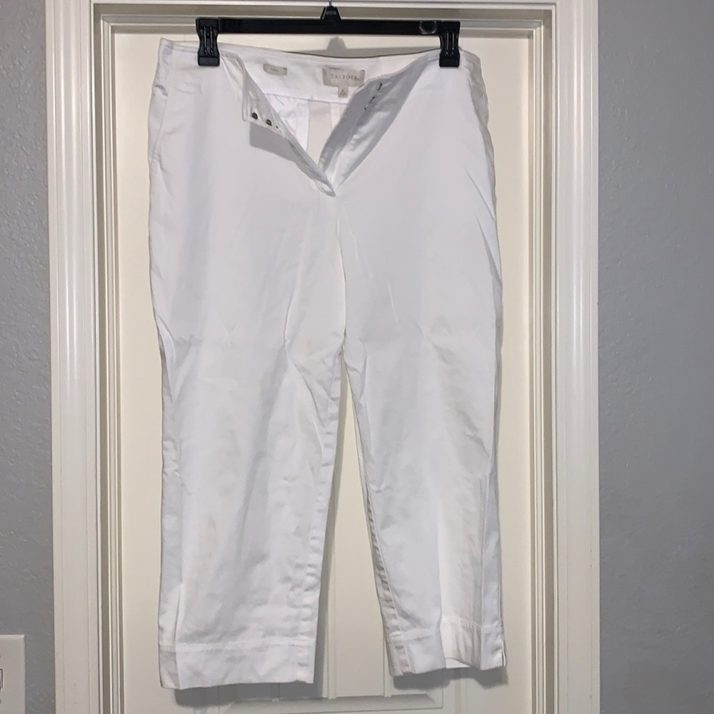 Talbots Signature Capris White Size 16